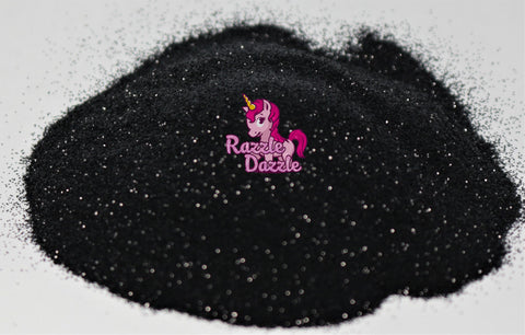 Razzle Dazzle Black Cat Glitter- Extra Fine Glitter for Beautiful Craft Creations, For Classroom Projects, Party Decorations, Nail Art, Slime, Customized Jewelry, Tumblers