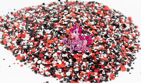 Razzle Dazzle Lady Bug Glitter- Cosmetic Craft Glitter for Epoxy Resin, Nail Sequins Iridescent Flakes, Body, Face, Hair, Glitter Slime Making, Decoration Wedding Cards