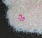 Razzle Dazzle Snow Angel White glitter with Pink Reflections, Epoxy Resin, Slime Decoration, Tumbler Decorations| Glitters Sparkles Silicone molds, Holographic Glitter