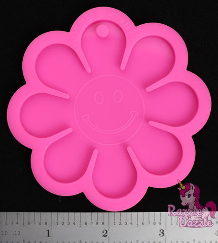 Flower with Smiley Face Center Mold