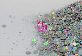 Razzle Dazzle Chandelier Glitter- Ideal for Nail Art, Tumblers making, Silicone Molds, Slime Making, holographic Glitter, Epoxy Tumbler, Glitter Powder Crafts, Nail Art