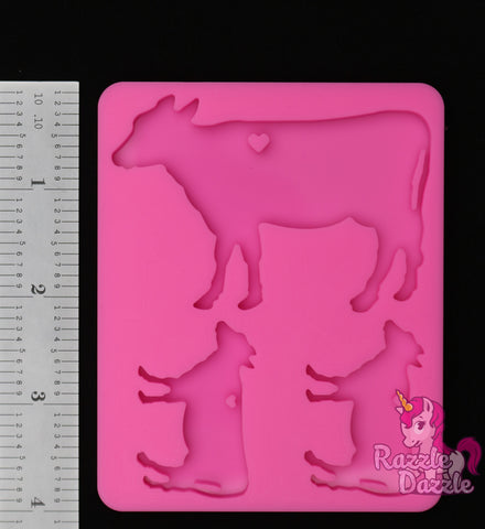 Cow Family Mold
