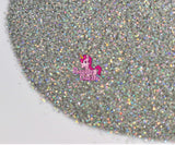 Razzle Dazzle Disco Ball Glitter- Silver Cosmetic Craft Glitter for Epoxy Resin, Nail Sequins Iridescent Flakes, Body, Face, Hair, Glitter Slime Making, Decoration Cards, Holographic
