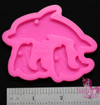 Dolphin Family Mold