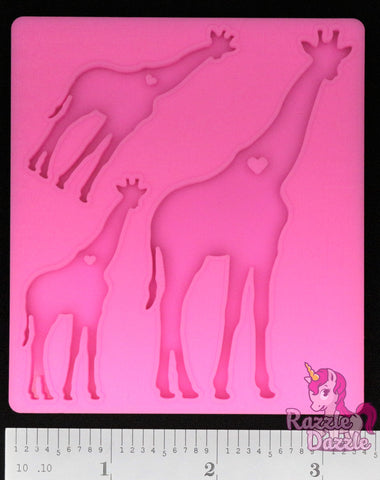 Giraffe Family Mold