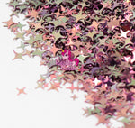 Pink to Gold Four Point Stars