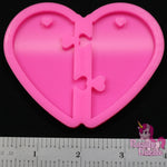 Interlocking Hearts Necklace Pendant Mold