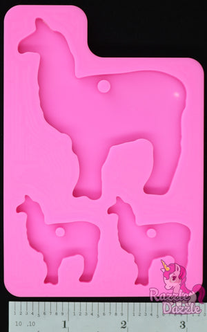 Llama Family Key Chain Mold