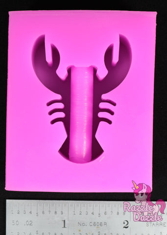 Lobster Straw Topper Mold