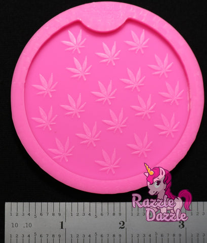 Marijuana Leaf Car Coaster (med.)