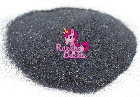Razzle Dazzle Men in Black Glitter, Glitter for Slime Art, Crafts, Scrapbook and Jewelry Making | Extra Fine Multi-Purpose Glitter Powder for Body, Face, Nail, Festival Party Decoration and Weddings Cards Flowers
