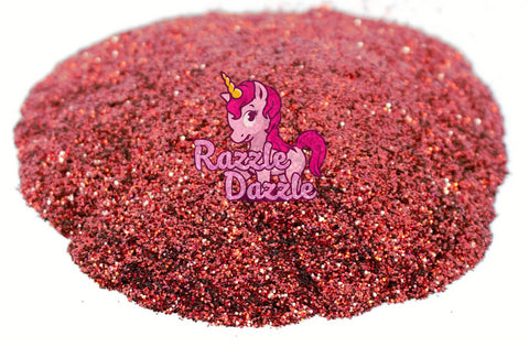 Razzle Dazzle Merlot Glitter- Red Cosmetic Craft Glitter For Epoxy Resin, Nail Sequins Iridescent Flakes, Body, Face, Hair, Glitter Slime Making, Decoration Wedding Cards