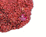 Razzle Dazzle Merlot Glitter- Red Cosmetic Craft Glitter For Epoxy Resin, Nail Sequins Iridescent Flakes, Body, Face, Hair, Glitter Slime Making, Decoration Wedding Cards