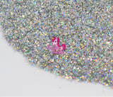 Razzle Dazzle Disco Ball Glitter- Silver Cosmetic Craft Glitter for Epoxy Resin, Nail Sequins Iridescent Flakes, Body, Face, Hair, Glitter Slime Making, Decoration Cards, Holographic
