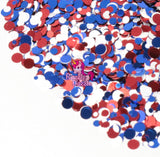 Razzle Dazzle Patriotic Glitter- Cosmetic Safe, Crafts, Ideal for Resin Arts Crafts, Fine Slime, Multi-Use Making Tumblers, Silicon Molds, Decoration, Scrapbooking, Nail