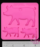 Pig Family Mold