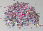 Shades of Pink and Silver Leaves