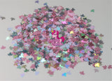Shades of Pink and Silver Leaves