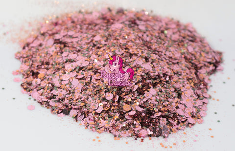 Razzle Dazzle Prom Dress Glitter- Red Cosmetic Craft Glitter For Epoxy Resin, Nail Sequins Iridescent Flakes, Body, Face, Hair, Glitter Slime Making, Decoration Wedding Cards