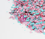 Razzle Dazzle Razzberry Rumble Glitter- Cosmetic Craft Glitter for Epoxy Resin, Nail Sequins Iridescent Flakes, Body, Face, Hair, Glitter Slime Making, Decoration Wedding Cards