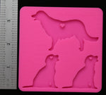 Dog Family 3 (Retrievers) Key Chain Mold