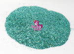 Razzle Dazzle Sea Green Glitter- Cosmetic Craft Glitter for Epoxy Resin, Nail Sequins Iridescent Flakes, Body, Face, Hair, Glitter Slime Making, Decoration Wedding Card