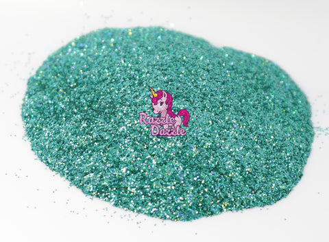 Razzle Dazzle Slime Neon Green Glitter, Cut Size - Fine Cut (1/64), 2 Oz