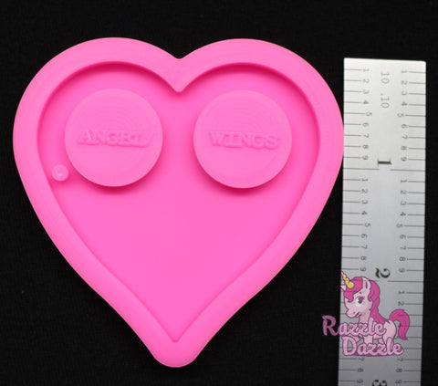 Self Defense Heart Keychain Mold