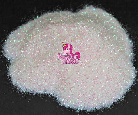 Razzle Dazzle Snow Angel White glitter with Pink Reflections, Epoxy Resin, Slime Decoration, Tumbler Decorations| Glitters Sparkles Silicone molds, Holographic Glitter