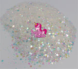 Razzle Dazzle White Wedding Glitter, Assorted Glitter, Festival Glitter for Nail Face Hair and Body | Glitter for Slime Art, Crafts, Scrapbook and Jewelry Making | Extra Fine Pigment Powder Holographic Flakes Nail Arts Glitters