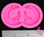 Wolves Howling at the Moon Earring Mold