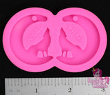 Wolves Howling at the Moon Earring Mold