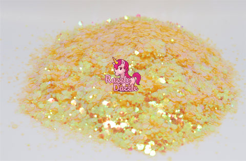 Razzle Dazzle Yellow Brick Road Glitter- Yellow Glitter, for Nail arts, making tumblers, Silicone Molds, Slime, Resin Crafts, Greeting Cards, Painting Arts, Makeups, Safe