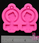 Girl Power Earring Mold