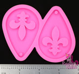 Fleur De Lis Teardrop Earring Mold