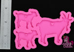 Goat Family Key Chain Mold