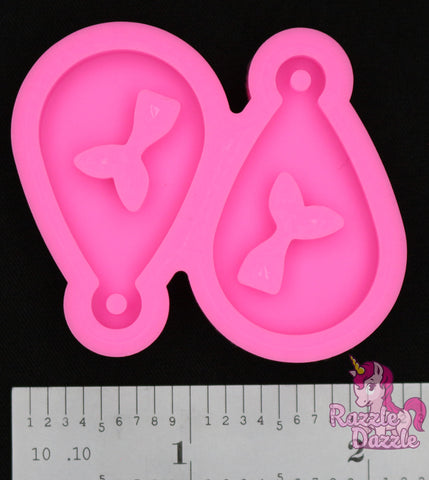 Mermaid Tail Teardrop Earring Mold