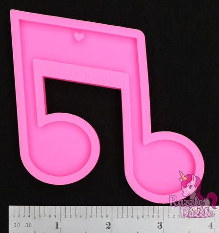 Music Note Keychain Mold