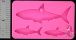Shark Family Key Chain Mold